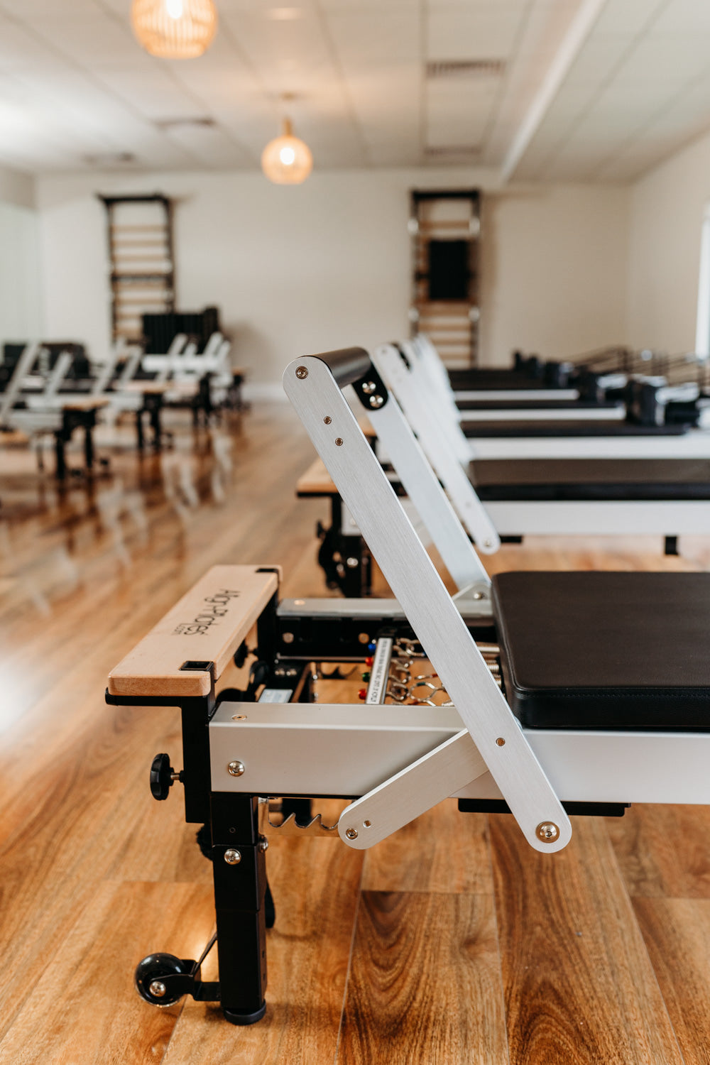 Group reformer Pilates class