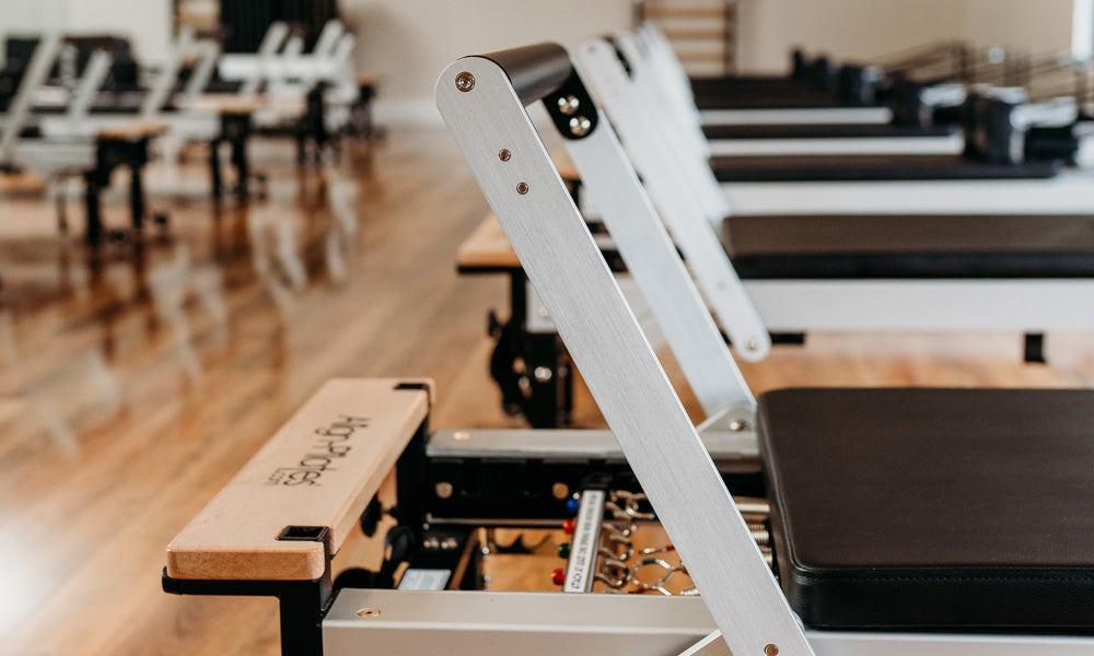 Group reformer Pilates class