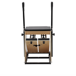 Series of Wunda Chair variations with wooden frame and padded seat