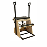 Compact wooden Pilates Wunda Chair variations