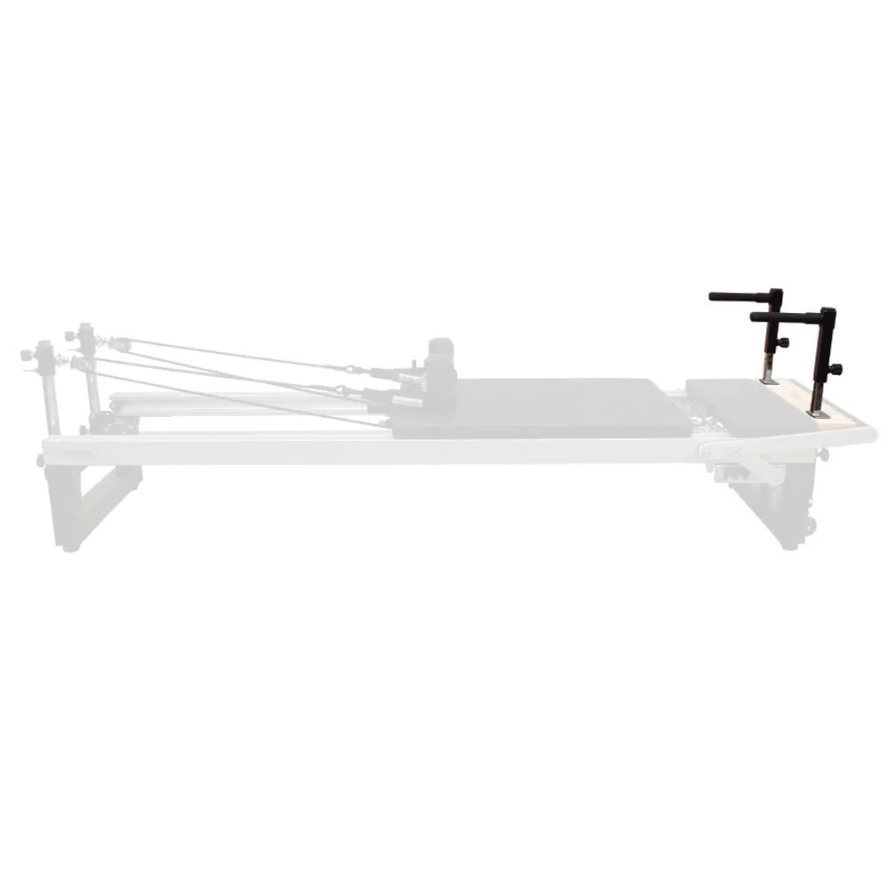 Attachable plank handles for Pilates reformer