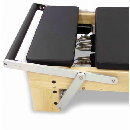 Platform extender with padded mattress for Pilates reformer
