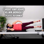 Reformer workout with jump board focus